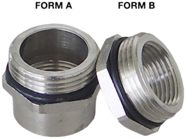 Adaptateur Plica MS, filetage extérieur/intérieur: PG36/M40 IP68 laiton-nickelé 