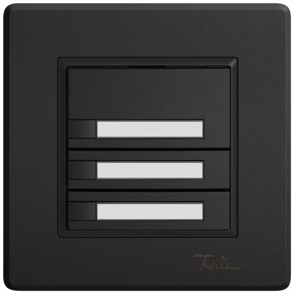 Pulsante KNX RGB INC EDIZIO.liv SNAPFIX® sensore temp.s.LED targ.3× com.1T ne 