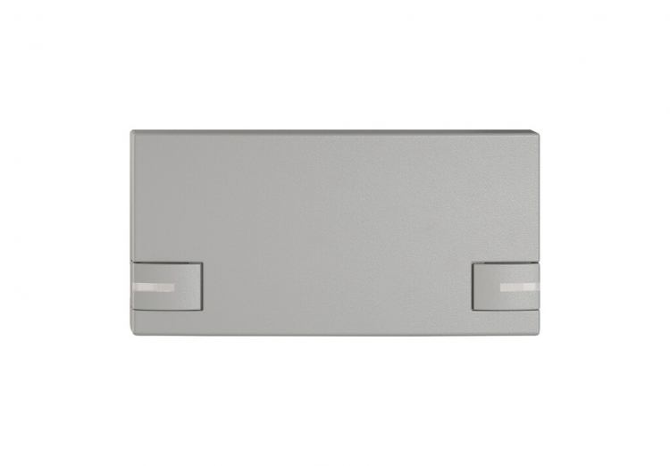 Poussoir 1/2 EDIZIO.liv SNAPFIX® p.KNX&UNI a.LED comm.à 2 touches grc 