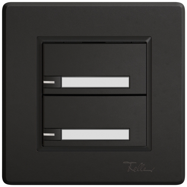 Poussoir KNX RGB ENC EDIZIO.liv SNAPFIX® capteur temp.RGB-LED étiqu.2×com.1T no 