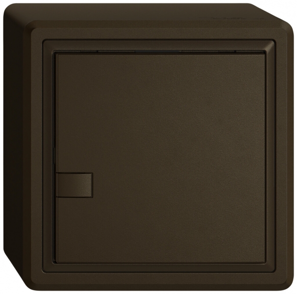 Poussoir KNX RGB AP EDIZIO.liv SNAPFIX® capteur temp.s.LED 1× comm.1T br 