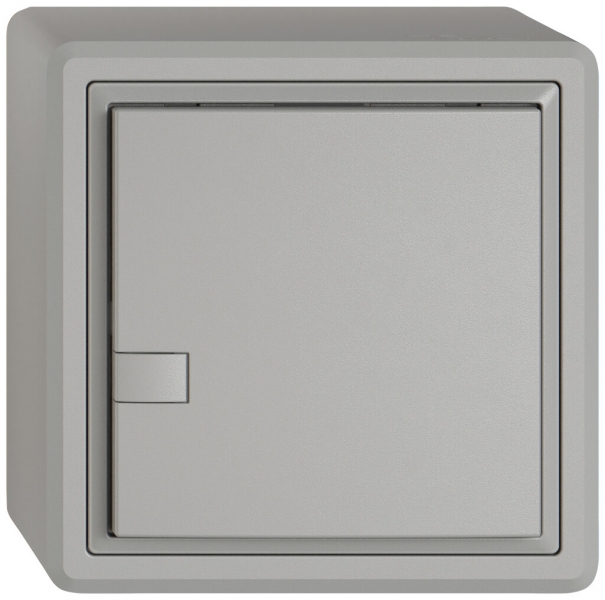 Poussoir KNX RGB AP EDIZIO.liv SNAPFIX® capteur temp.s.LED 1× comm.1T grc 