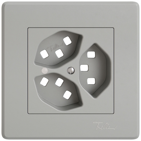 Kit di montaggio INC EDIZIO.liv SNAPFIX® per presa 3×T23 con lente frontale grc 
