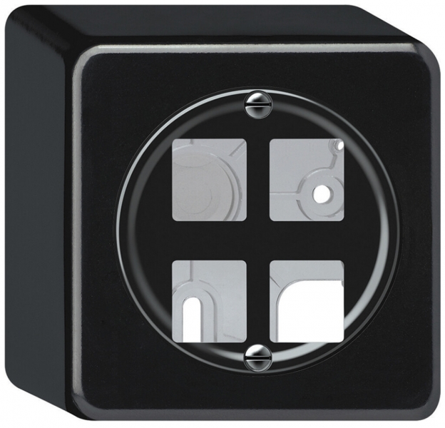 Kit di montaggio AP origin diritto 4×HMS 88×88mm nero 