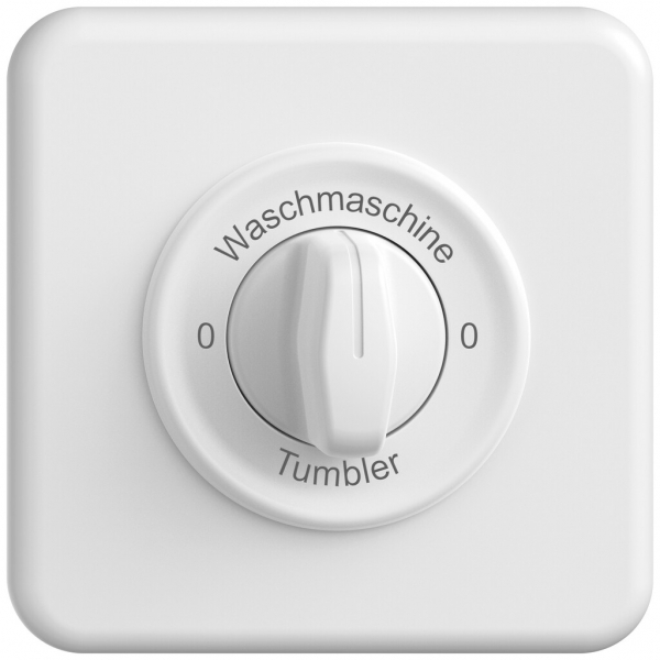 UP-Montageset STANDARDdue SNAPFIX® f.Drehschalter m.Griff 0-Wasch-0-Tumb ws 