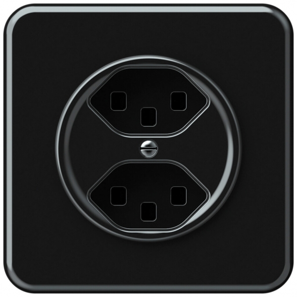 Prise ENC origin 2×type 23 16A 230V 92×92mm noir 