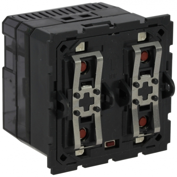 Attuatore-commutatore INS MyHome 2 tasti 2 punti di azionamento nero 