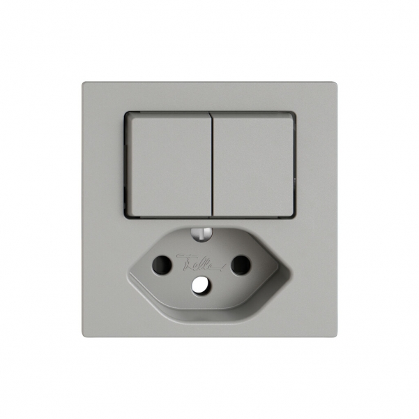 Kit di montaggio EDIZIO.liv SNAPFIX® per combi.T13 con 2 tasti shutter grc 