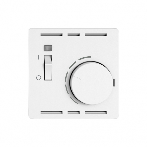 Montageset EDIZIO.liv SNAPFIX® f.Thermostat mit Schalter ws 