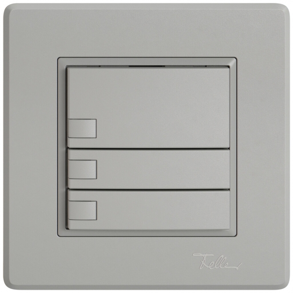 Pulsante KNX RGB INC EDIZIO.liv SNAPFIX® sensore temp.s.LED 3× com.1T grc 