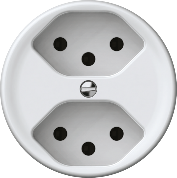 Presa origin 2×tipo 13 10A 230V 60×60mm bianco 