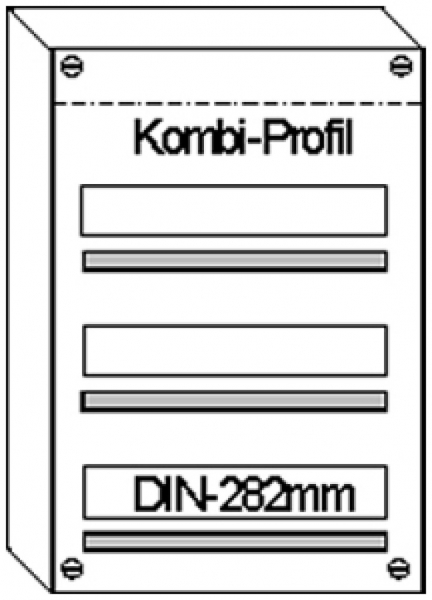 Centralino AP HAG 3R/48moduli 340×500×97mm 