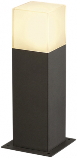 Lampadaire SLV GRAFIT, E27 11W IP44 anthracite/blanc 
