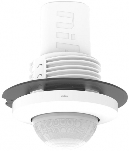 Détecteur de présence INC Niko P48LR 360° Master DALI 32…37m IP20 blanc 