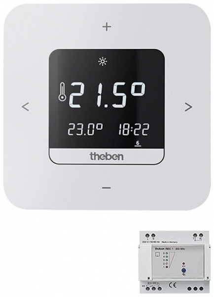 Termostato a orologio AMD Theben RAMSES 813 top3 Set 1 bianco 