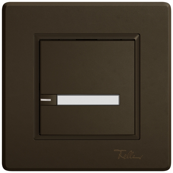 UP-KNX-Taster RGB EDIZIO.liv SNAPFIX® Temperaturfüh.RGB-LED Pap.1×T 1-Tbed.br 