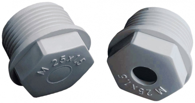 Passacavo PE M40 grigio chiaro 