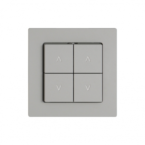 Montageset EDIZIO.liv SNAPFIX® für Storenschalter und -taster m.4 Tasten hgu 