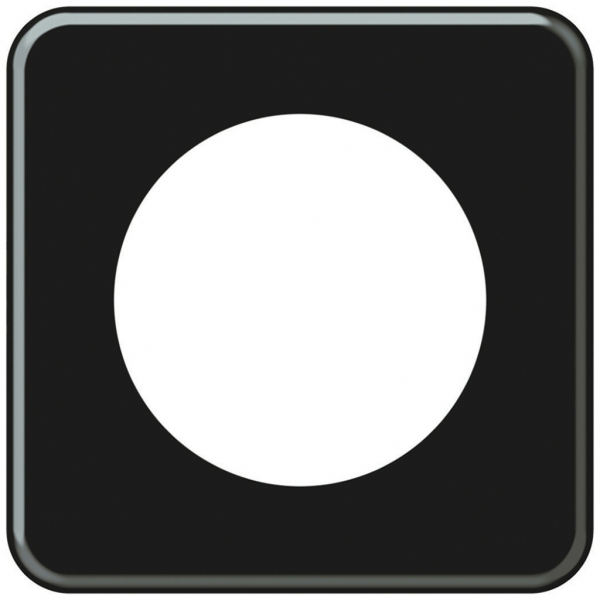 Piastra di copertura INC origin 1×1 Ø58mm 92×92mm nero 