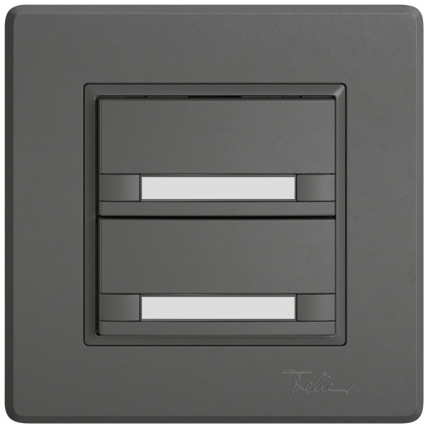Pulsante KNX RGB INC EDIZIO.liv SNAPFIX® sensore temp.s.LED targ.2× com.2T grs 