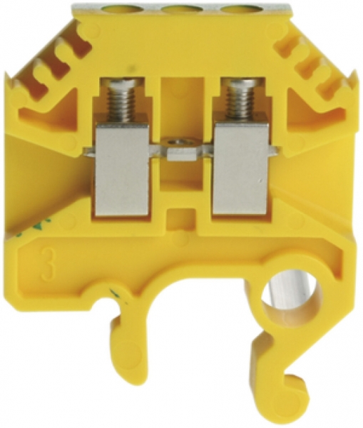 Durchgangs-Reihenklemme Woertz 0.5…2.5mm² 20A 800V Schraub.2×1 TH35/G32 gn/gb 