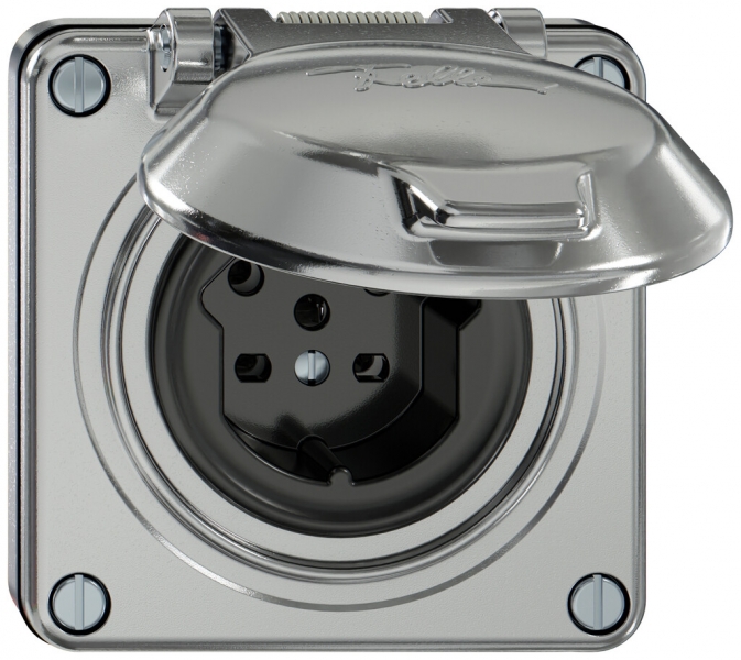 Presa INC ELEMENT SNAPFIX® 1×tipo 15 10A 440V con coperchio IP20 all 