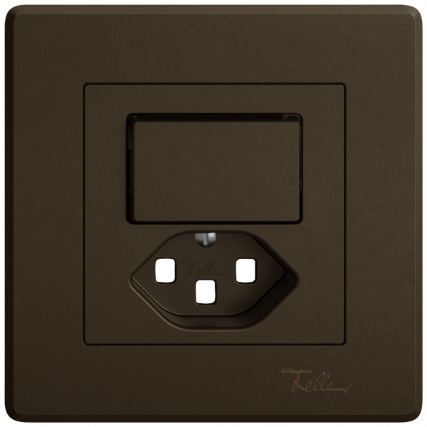 Kit di montaggio INC EDIZIO.liv SNAPFIX® per combi.T23 con 1 tasto n.ill.ma 