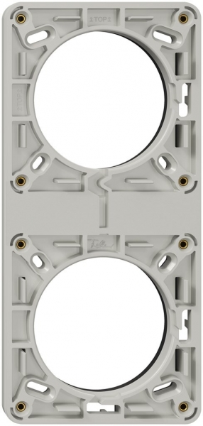 Cadre NUP NEVO, 2×1, avec joint en caoutchouc mousse, 187×87mm, gris clair 