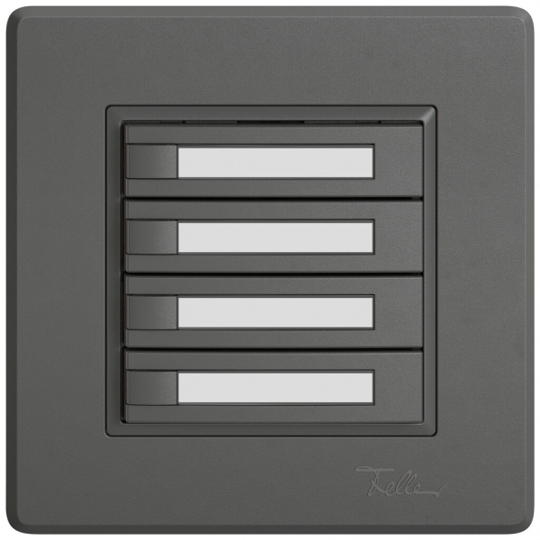 Pulsante KNX RGB INC EDIZIO.liv SNAPFIX® sensore temp.s.LED targ.4× com.1T grs 