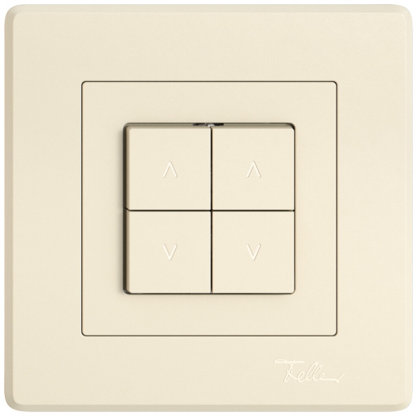 Interruttore p.tapparelle INC EDIZIO.liv SNAPFIX® 10A 250V 4 tasto 2 canali cr 