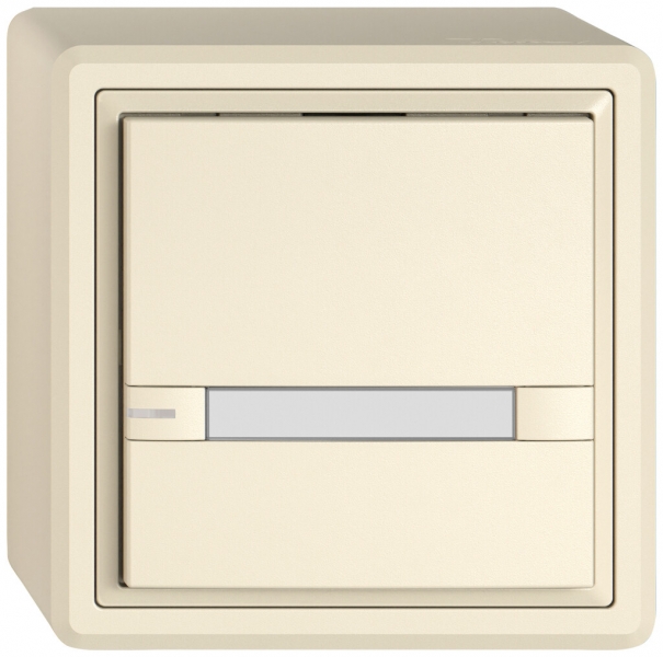 Poussoir KNX RGB AP EDIZIO.liv SNAPFIX® capteur temp.RGB-LED étiqu.1×com.2T cr 