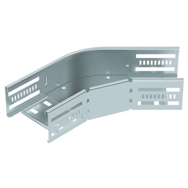 Coude BET RB 45° 60×100mm acier zingué en continu 