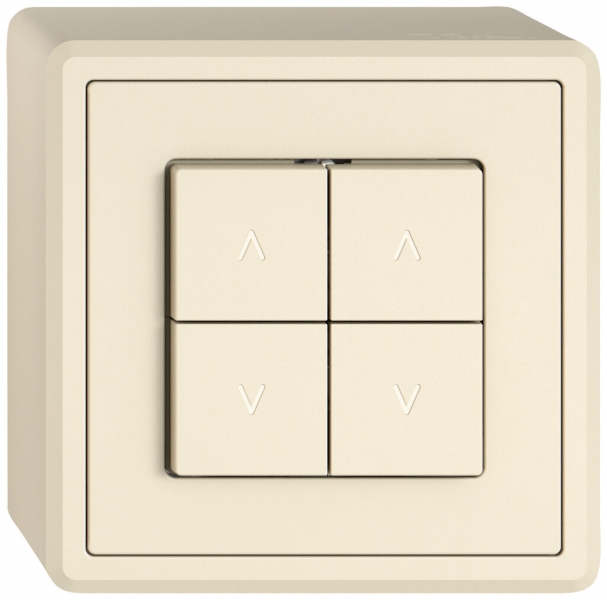 Interrupteur pour stores AP EDIZIO.liv SNAPFIX® 10A 250V 4 touches 2 canaux cr 