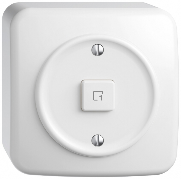 Poussoir scènes AP STANDARDdue Wiser SNAPFIX® 1 scène 1 touche bc 