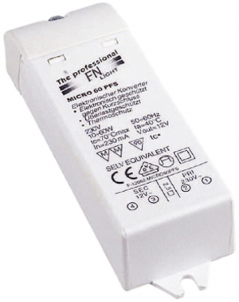 Trasformatore SLV FN MINITRAFO 1, 12V 60VA bianco 
