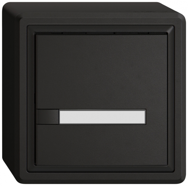 Poussoir KNX RGB AP EDIZIO.liv SNAPFIX® capteur temp.s.LED étiqu.1× comm.1T no 
