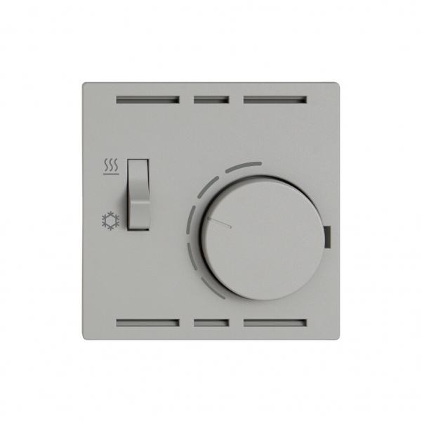 Montageset EDIZIO.liv SNAPFIX® f.Thermostat mit Schalter Heizen/Kühlen hgu 