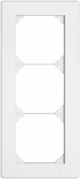 UP-Kopfzeile EDIZIO.liv SNAPFIX® 3×1 für frei wählbare Kombinationen weiss 