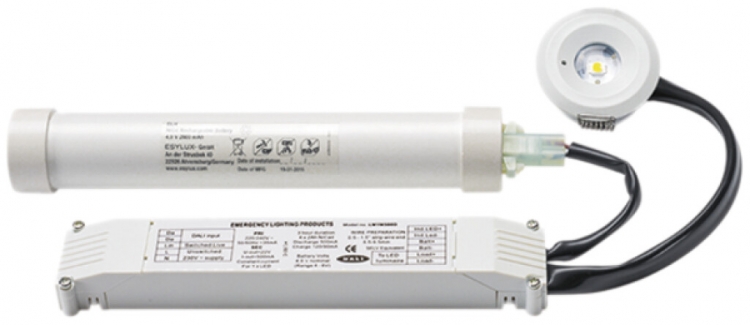 Luminaire de secours ESYLUX ELH EL LED 3h SC RM OFFICE, blanc 
