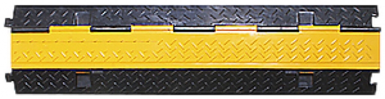 Copricavo per pavimento Protector Rubber 2 canali 1000×250×48 giallo/nero 