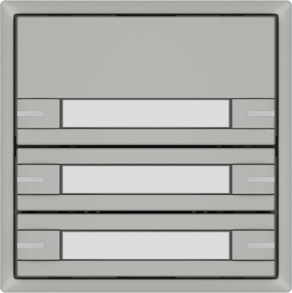 Pulsante universale EDIZIO.liv UNI SNAPFIX® c.LED RGB 3× com.2T targ.grc 