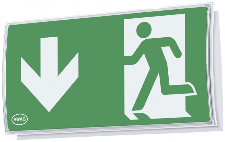 Lampada di segnalazione d'emergenza LED AP AWKC-D-411-AT 6.1W 1h 340×175×100mm 