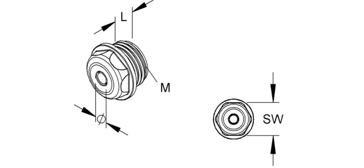 Passe-câble M20 avec Membrane gris 9…12mm fermé 