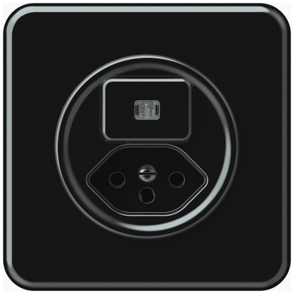 Combinazione INC origin 1×tasto luminoso 1CO+T13 1P 0<1 10A 230V 92×92mm nero 