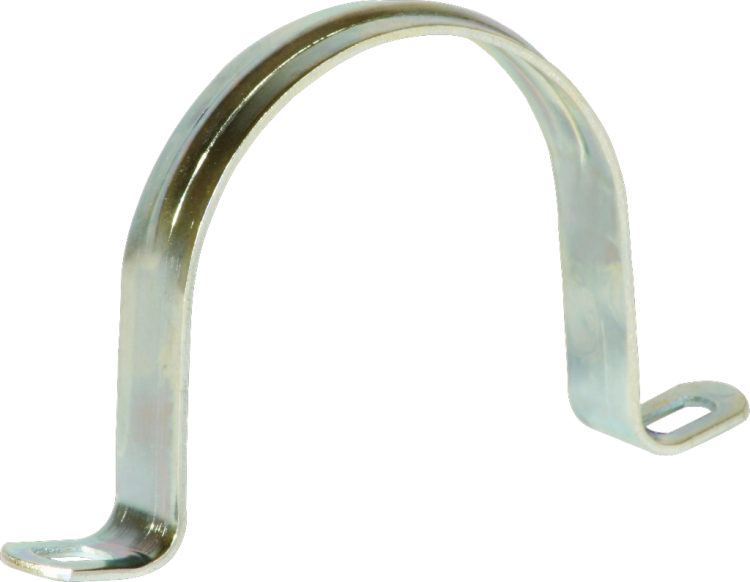 Brida acciaio 2 viti M63 zinc. 