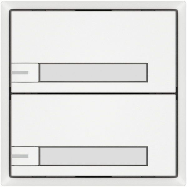 KNX-Taster RGB EDIZIO.liv SNAPFIX® Temperaturfüh.RGB-LED Pap.2×T 1-Tbed.ws 
