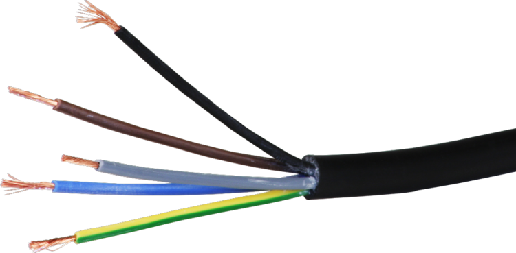 Câble Td 5×1mm² 3LNPE noir Eca 