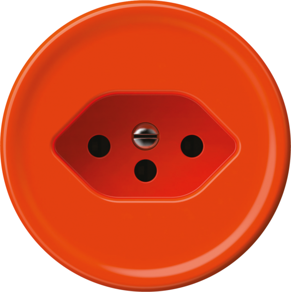 Prise origin 1×type 13 10A 230V 60×60mm orange 