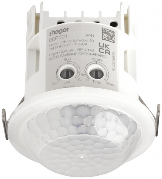 Rilevatore di movimento e di presenza INC Hager 360° Mini 10m Ø On/Off 