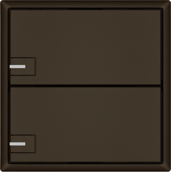 Pulsante universale EDIZIO.liv UNI SNAPFIX® 5…48V c.LED blu 2× com.1T ma 